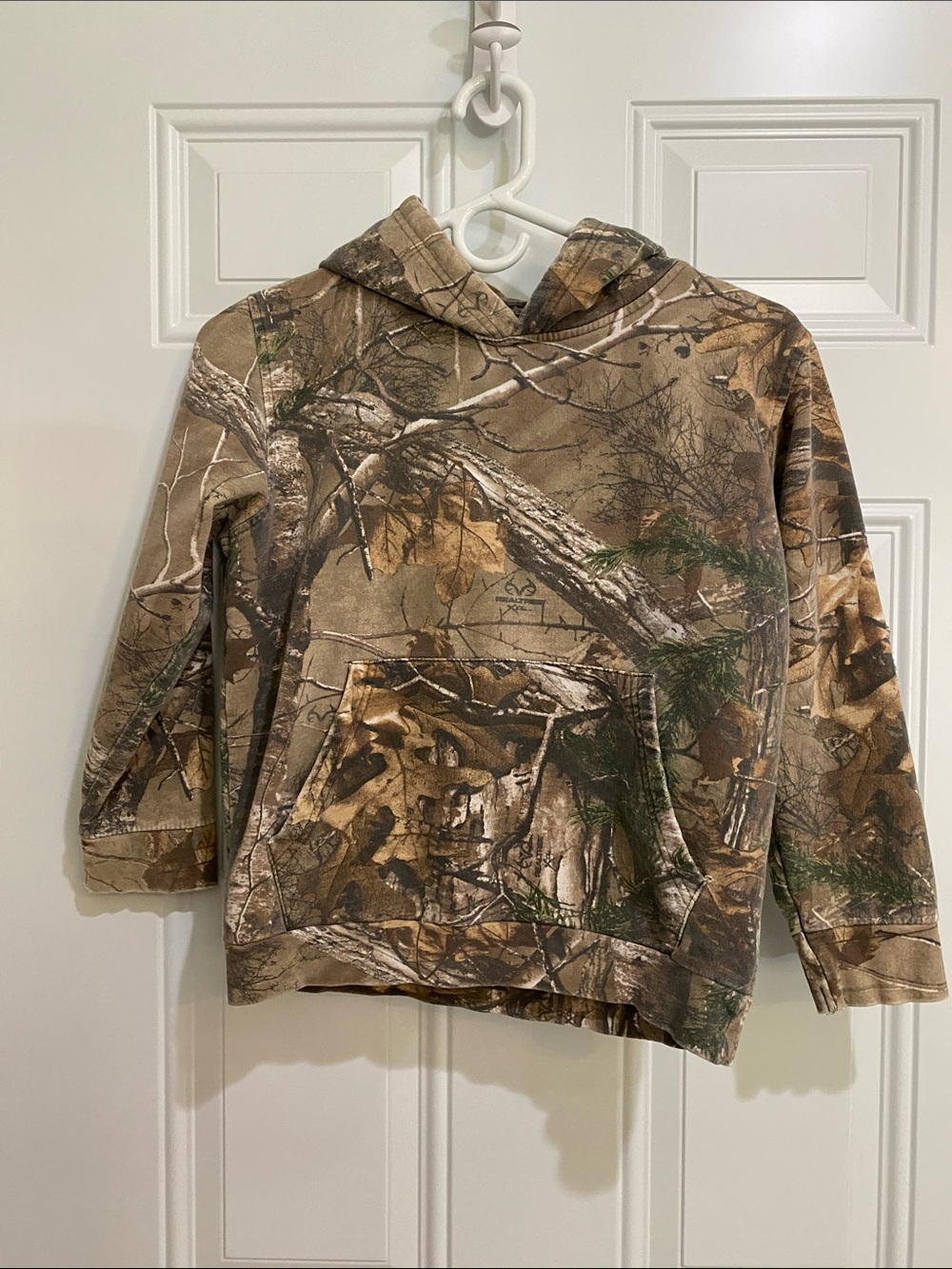 Kids Camo Hooded Sweatshirt in Brown/Green - Youth Hoodie